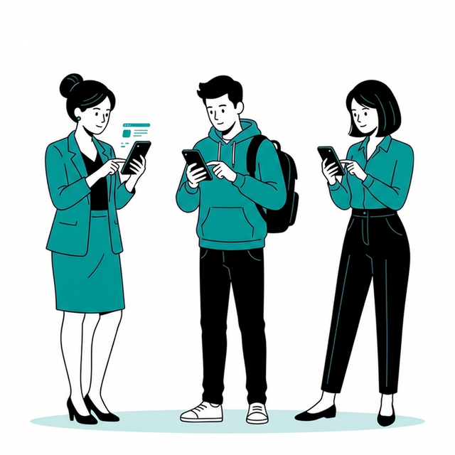 University students and professionals collaborating on their career growth